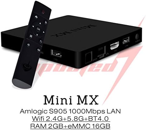Streaming Media Player Device MINI MX Android 5.1 Smart TV Box Amlogic S905 2g/16g Quad Core Streaming Device Amlogic S905 2GB Quad-core 64-bit 2.4G+5.8G Wifi Buletooth4.0