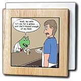 Review 3dRose LLC  / The Frog And The Bartender - 6 Inch Tile Napkin Holder