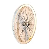 IMAGE OF Velocity Deep V Road Wheel Set - White 700C Rim, Redline Hub