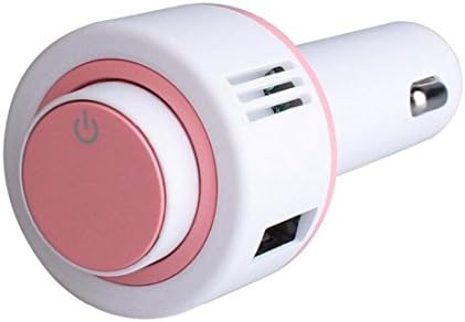 TaiMeiYong 2-in-1 Healthy Care,Portable Car Charger,Double Connector,Hands Free Speakerphone Charger, Bluetooth Wireless Headphones, Auto Anion Oxygen Bar Pink Color