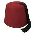 Maroon Fez with Black Tassel
