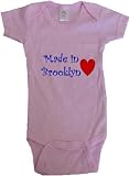 MADE IN BROOKLYN - BROOKLYN BABY - City Series - White, Blue or Pink Onesie / Baby T-shirt