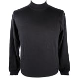 Royal Cashmere RC 904 Lupetto Uomo Black Mockneck Men's Sweater