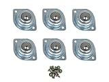Big Horn 19102 Ball Bearing Roller 1-Inch Diameter, 6-Packs