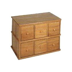 CD Drawers - Holds 150 CDs (Oak) (15.25"H x 21"W x 12.25"D)