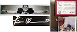 Brian Urlacher Signed Bear Hug B&W Poster