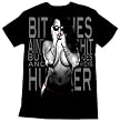 HUSTLER T-SHIRTS - HUSTLER SHIRTS - LOVE HATE - BITCHES AINT SHIT BUT HOES AND TRICKS SHIRTS - HUSTLER PINUP GIRL SHIRTS - HUSTLER FASHION TEES AND HUSTLER SHIRTS FOR MEN