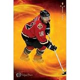 Jarome Iginla POSTER Calgary Flames Stanley Cup Finals - 24x36 custom fit with RichAndFramous Black 24 inch Poster Hangers