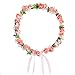AWAYTR Flower Wreath Headband Floral Crown Garland Halo for Wedding Festivals