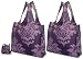 Green Bee 2pk Reusable Shopping Bags with Pouch (Purple)