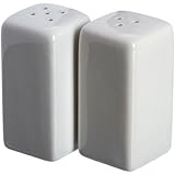 American Metalcraft (CSPS3) Square Ceramic Salt & Pepper Shakers (Set of 2)
