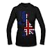 Produkt-Bild: pixelland, UK Gro&szlig;britannien, Frauen Langarm-Kapuzenshirt von American Apparel