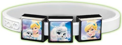 Roxo Disney's Palace Pets Cinderella 3 Charm Set with Ghostly Glow Bracelet, Small