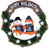 Denver Broncos 20'' Team Snowman Wreath