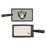 Oakland Raiders Luggage / Bag Tag (Measures 4.5" x 2.5")