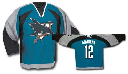 Buy MARLEAU #12 San Jose Sharks CCM 550 Series Replica NHL Hockey Jersey (NHLPA Certified Custom Sewn...