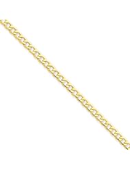 14k Yellow 20in Gold 4.3mm Lightweight Curb Link Necklace Chain Metal Wt- 6.57g