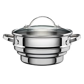 Hahn 3 Step Steamer with Glass Lid