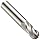 Precision Twist EB3304 Solid Carbide End Mill, Uncoated (Bright) Finish, 4 Flute, Ball End