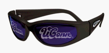 Click here to buy Connecticut Huskies Titan Sunglasses (Black Matte) by Jax.