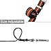 ITERY Dog Leash, Reflective Nylon Dog Training Leash with Padded Handle, Adjustable Length 3.4-5.8 Feet (Orange)