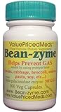 Bean-zyme Anti-Gas Digestive Aid, 100 VEGAN Capsules, Food Enzyme Dietary Supplement