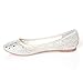 Bella Marie WOMEN Glitter and Mesh Detail Slip On Ballet Flats