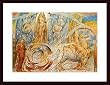 Art Poster Wood Framed Print - Beatrice Addressing Dante - Artist: William Blake- Poster Size: 22 X 28