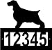 Custom Crafted ENGLISH COCKER SPANIEL Steel Address Sign