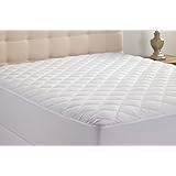 Queens Size Hypoallergenic Quilted Stretch-to-Fit Mattress Pad By Hanna Kay, 10 Year Warranty-Clyne Collection