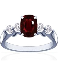 Platinum Cushion Cut Ruby Ring With Sidestones (GIA Certificate)