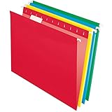 Pendaflex Essentials Hanging Folders, Letter Size, Assorted Colors, 25 per Box (75708)