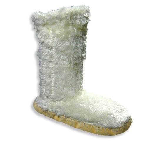 Capelli - Ladies Slipper Boot, Ivory, Tan