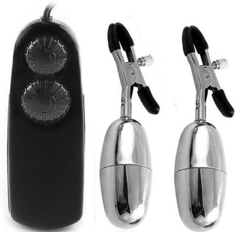 Ushoppingcart New Arrive Strong Vibrating Nipple Clamps Breast Clamp with Vibrating Bullet Love Egg Electric Waterproof Multi Speed Bdsm S&m Erotic Sex Toy Sex Bondage for Women/female Mastrubation