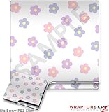 Sony PS3 Slim Skin - Pastel Flowers