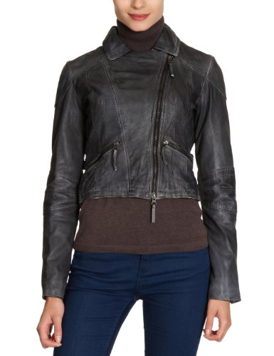 Oui Damen Jacke 25765, Gr. 40, Grau (grey 9550) Preisvergleich