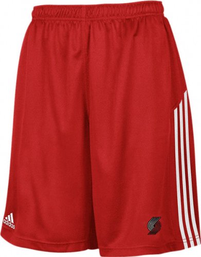 Portland Trail Blazers Victory Red adidas 3-Stripe Pocket Shorts