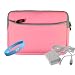 Premium Nook Protective Zipper Case in Sweet Pea Pink + Wall Charger + Wisdom * Courage Wristband
