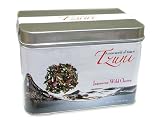 Tzuni Tea Loose Tea Collection: Japanese Wild Cherry, Green Tea, White Tea, Cherry Stone & Cactus Petals, 2-Ounce Tins (Pack of 3)