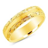 18K Yellow Gold 5mm Comfort fit Women's Wedding Band