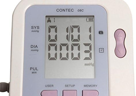 Chericare 2.8¡± Adult Digital LCD Blood Pressure Monitor with free software Contec