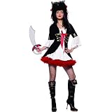 Captain Swashbuckler Includecoatdress With Sleeves And Skirt (Black/Ivory;3X-4X)