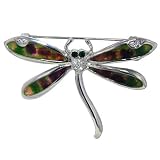 Purple Winged Dragonfly Animal Brooch Pin