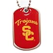 Usc Trojans Dog Tag Domed Necklace Charm Chain Ncaa