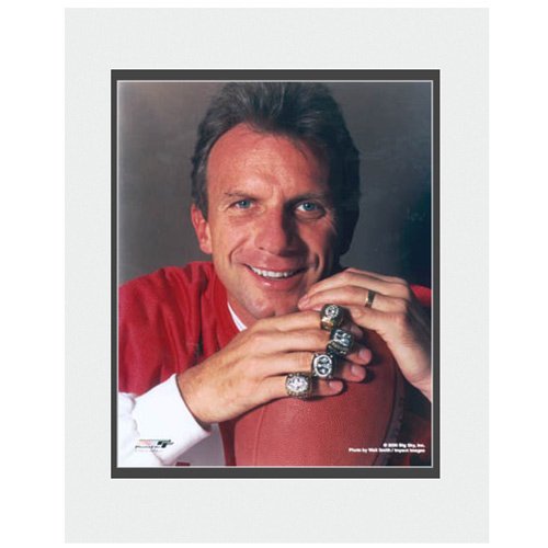 Photo File San Francisco 49ers Joe Montana Rings Matted Photo