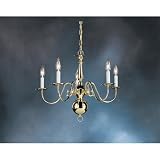 Kichler 1790PB Salem 5 Light Single Tier Chandelier in Polished Brass