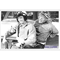 Dumb and Dumber Movie Harry and Lloyd on Scooter Poster Print - 24x36