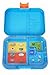 Leakproof Bento Box with Removable 4 Section Tray | Nontoxic, Easy to Clean, for Kids & Adults | 16 Bonus Lunchbox Notes by Three Squares, (Blue Skies)