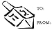 GIFT TAG DREYDL RUBBER STAMP