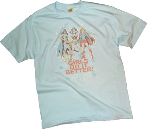  "Girls Do It Better!" -- Batgirl - Wonder Woman - Supergirl Youth T-Shirt